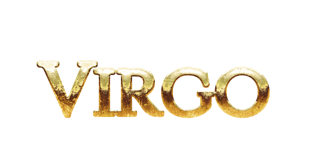 Virgo png, word Virgo png, Virgo word png, Virgo text png, Virgo letters png, Virgo word gold text typography PNG images transparent background